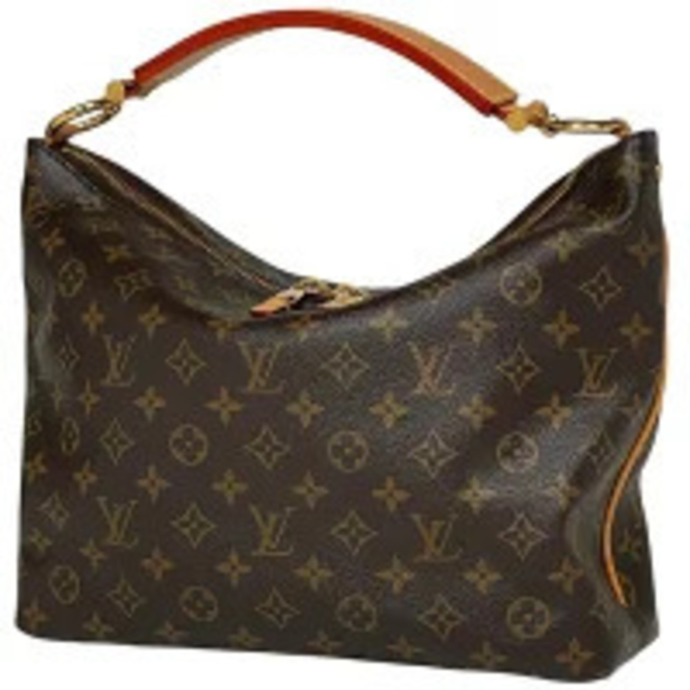 Louis Vuitton Sully Hobo Bag Monogram Brown